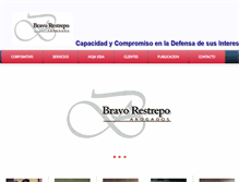 Tablet Screenshot of bravorestrepoabogados.com